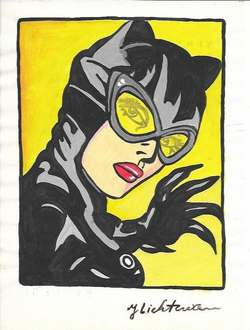 The Style of Roy Lichtenstein drawing on Paper. (1 of 2)