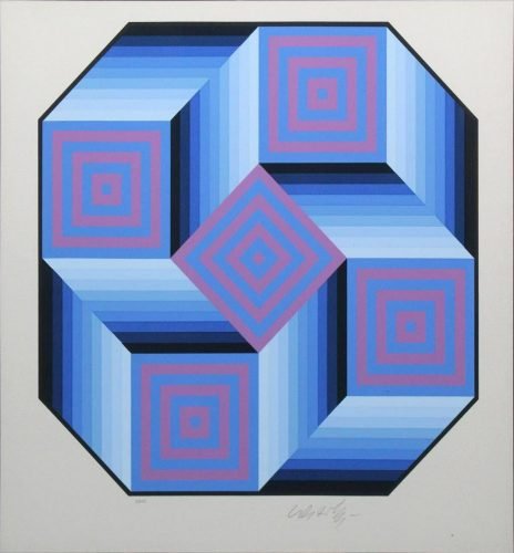 Victor Vasarely OP Art Print (1 of 1)