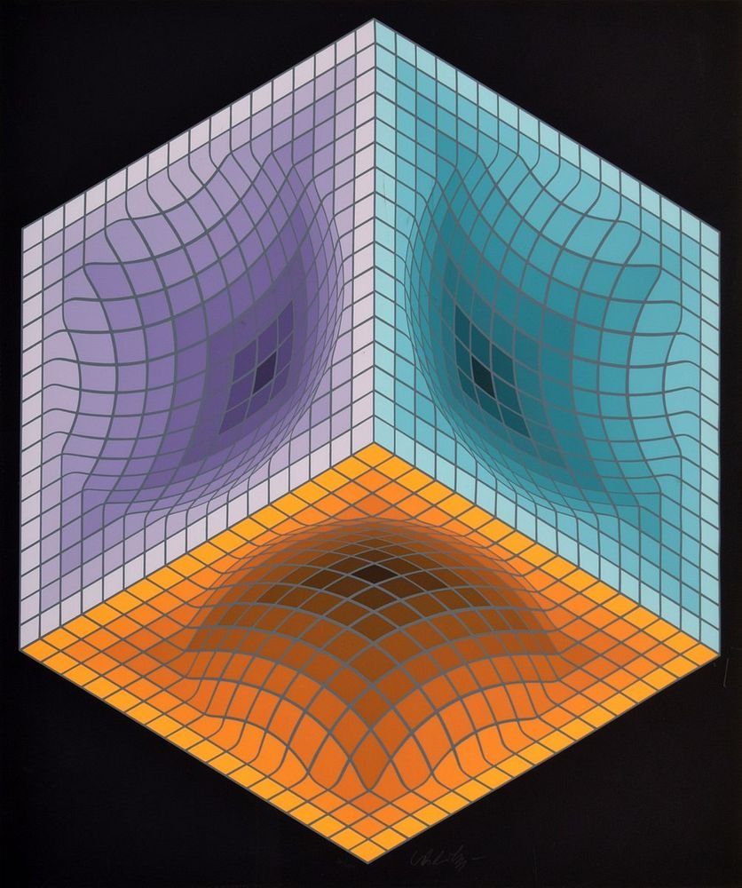 Victor Vasarely OP Art Print (1 of 1)