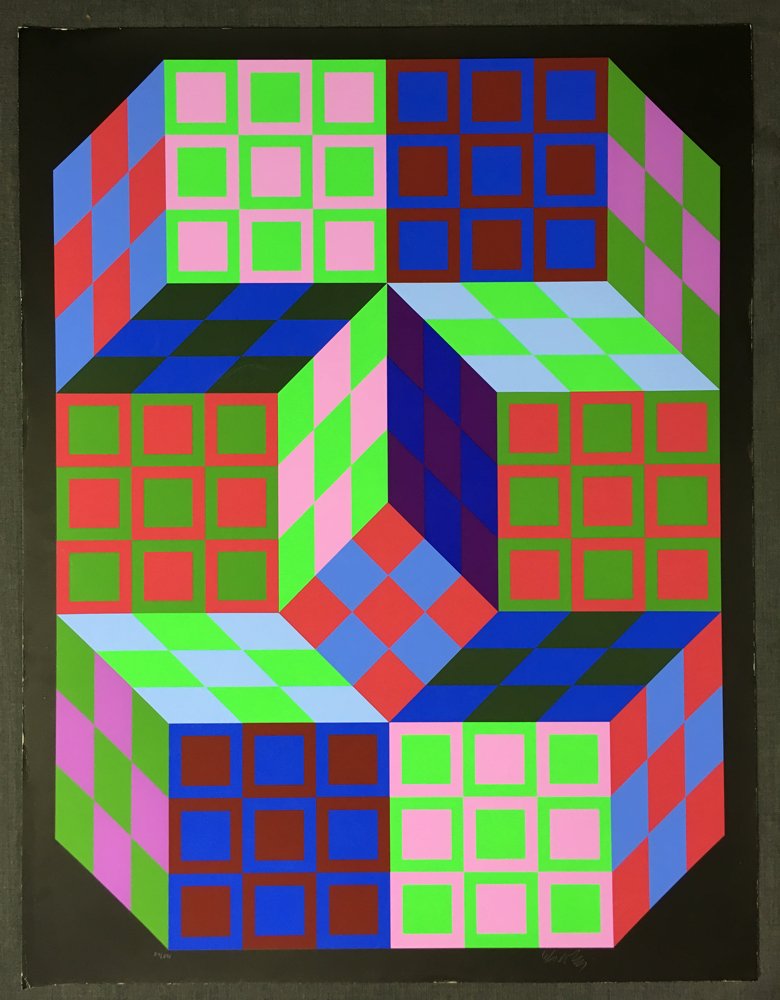 Victor Vasarely OP Art Print (1 of 1)
