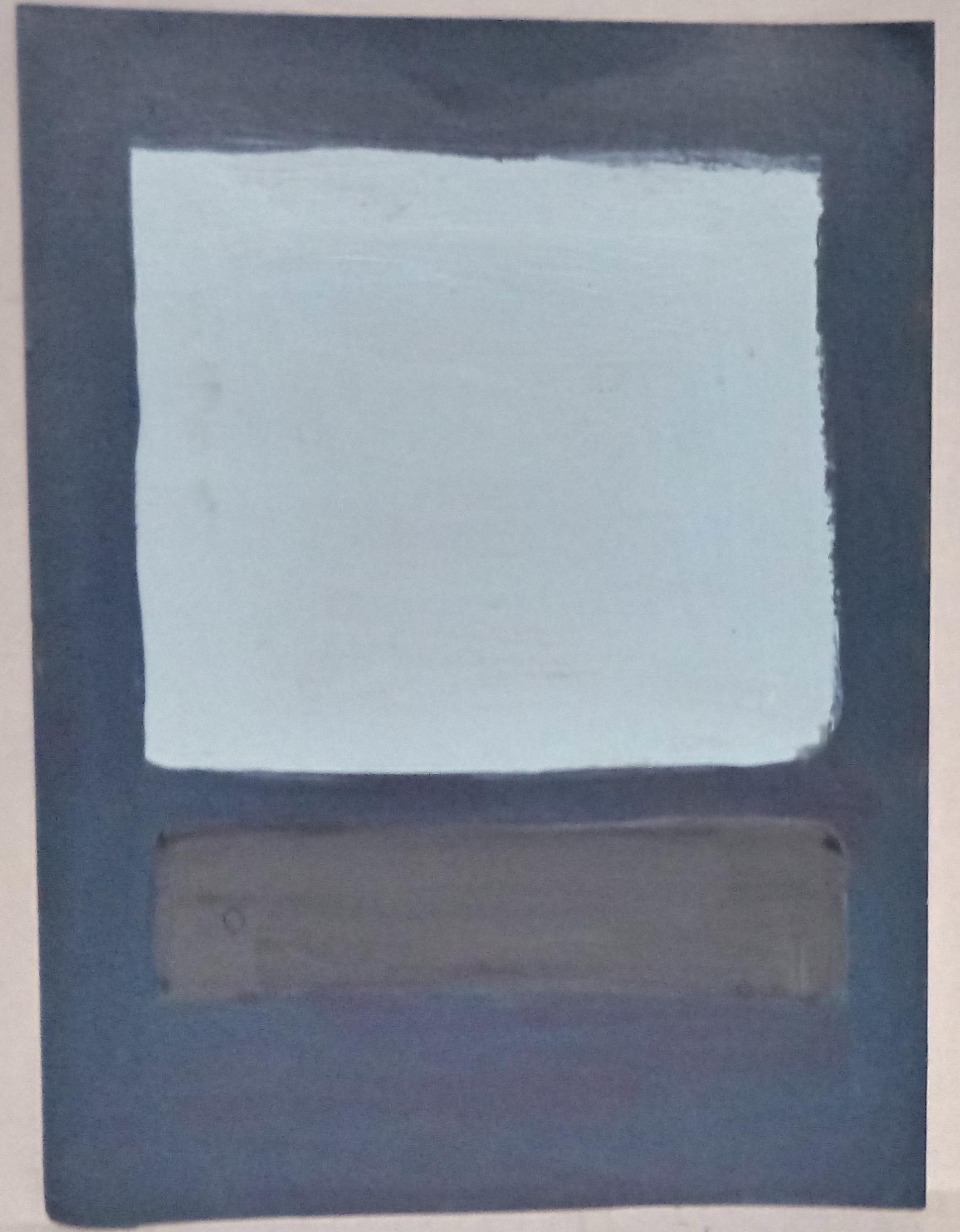 Mark Rothko Mixed Media on Paper: Mark Rothko Mixed Media on Paper. Approx Size: 12 x 8 inches. Stamp signed on verso.Provenance: NY Collector.Sold as is to the manner or style of the artist, Good Condition, See photos.Mark Rothko, bo