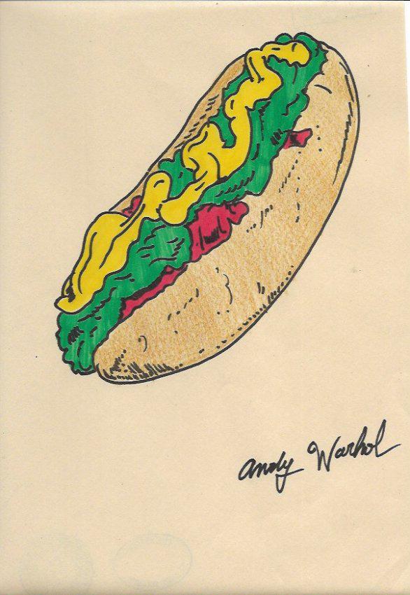 Signed Andy Warhol Mixed Media on Paper: Signed Andy Warhol Mixed Media on Paper. Approx Size: 11 3/4 x 8 1/2 inches. Provenance: NY Collector.Sold as is to the manner or style of the artist, Good Condition, See photos