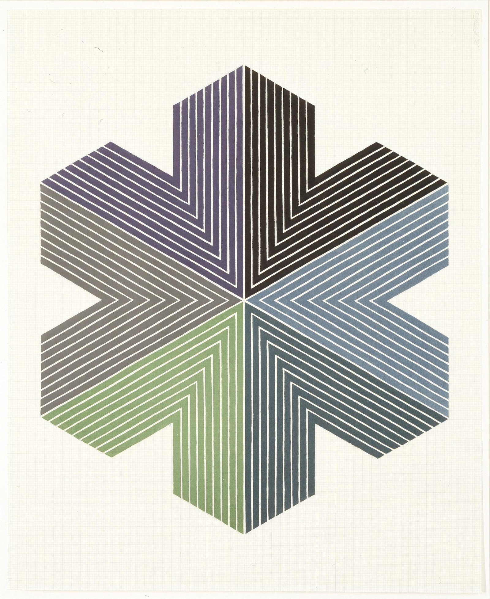 Frank Stella Print on Paper. (1 of 1)