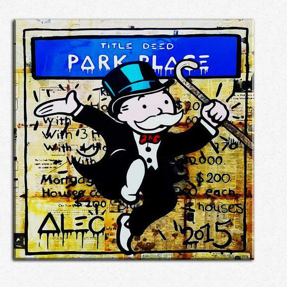 Alec Monopoly Print on Canvas. (1 of 1)