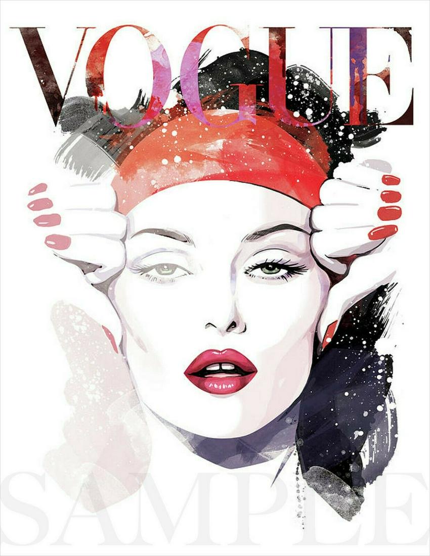 Vintage VOGUE 1929 Cover Fine Art Deco Color Print (1 of 1)