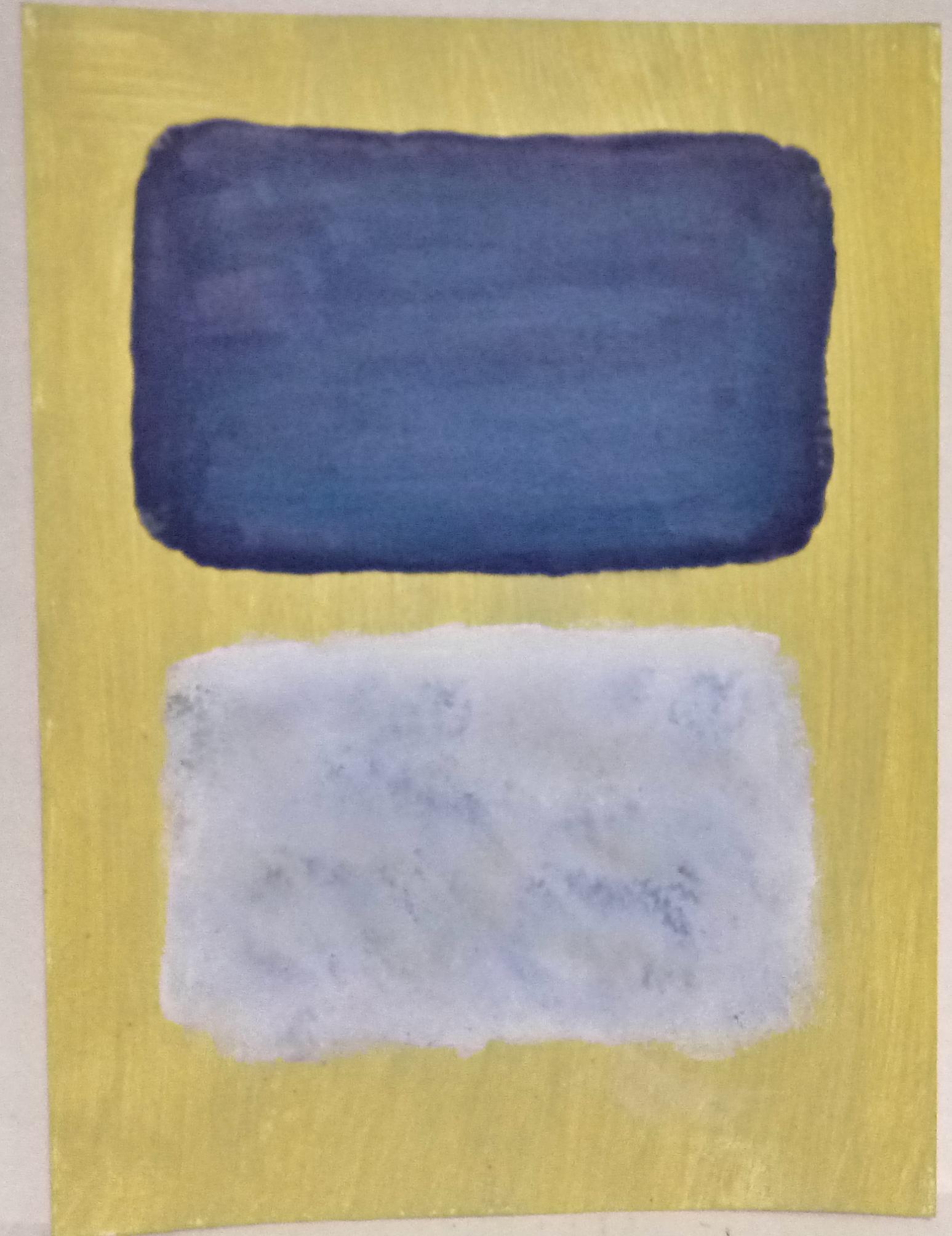 Mark Rothko Mixed Media on Paper: Mark Rothko Mixed Media on Paper. Approx Size: 12 x 8 inches. Stamp signed on verso.Provenance: NY Collector.Sold as is to the manner or style of the artist, Good Condition, See photos.Mark Rothko, bo