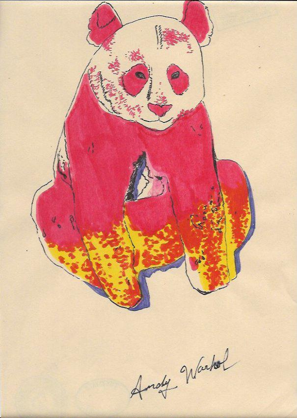 Signed Andy Warhol Mixed Media on Paper: Signed Andy Warhol Mixed Media on Paper. Approx Size: 11 3/4 x 8 1/2 inches. Provenance: NY Collector.Sold as is to the manner or style of the artist, Good Condition, See photos