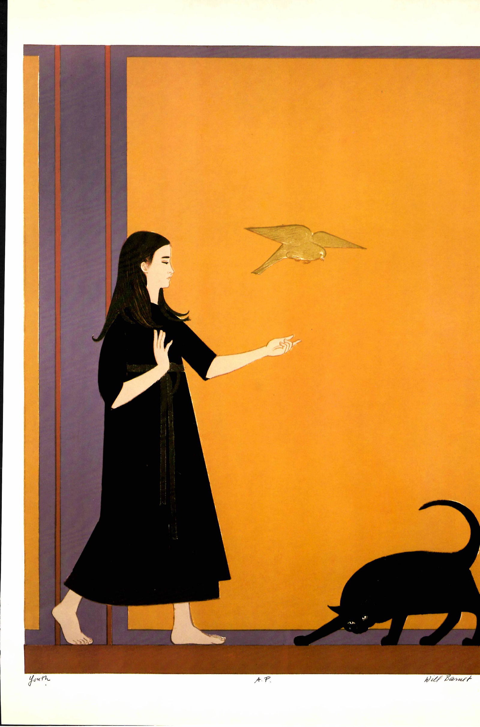 Will Barnet Print Number/signed on Paper (1 of 1)