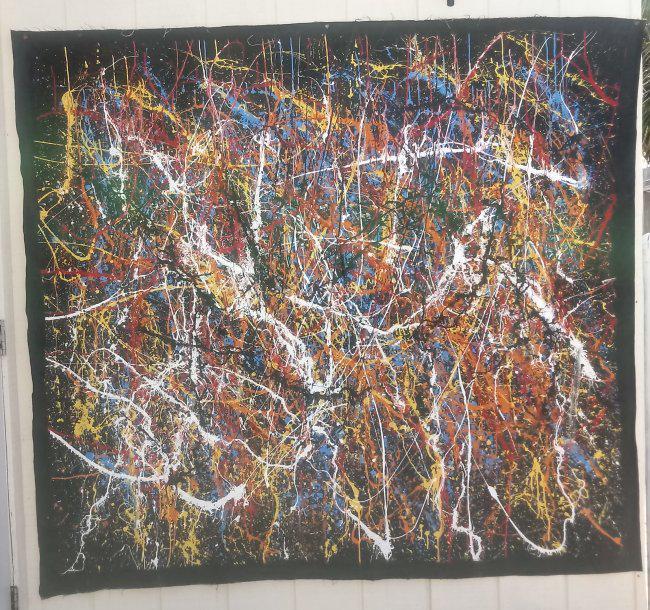 XL Jackson Pollock Abstract Modernist Painting (1 of 4)