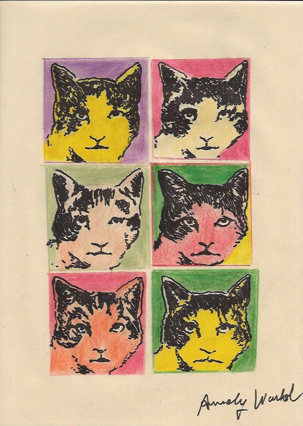 Andy Warhol Mixed Media on Paper: Andy Warhol Mixed Media on Paper. Approx Size: 11 3/4 x 8 1/2 inches. NY Collector. No Coa or Documents .Sold as is to the manner or style of the artist, Good Condition, See photos