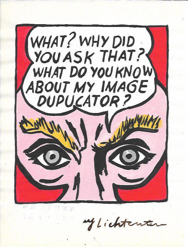 Roy Lichtenstein drawing on Paper: Roy Lichtenstein drawing on Paper Style of Artist .Size 11 1/2 x 8. Unframed. Provenance: Private Collector, NY. No Coa. Roy Fox Lichtenstein (October 27, 1923 - September 29, 1997) was an American po