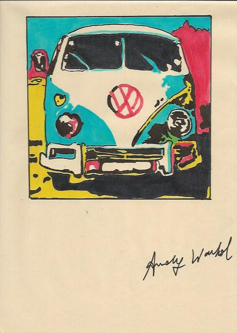 Signed Andy Warhol Mixed Media on Paper: Signed Andy Warhol Mixed Media on Paper. Approx Size: 11 3/4 x 8 1/2 inches. NY Collector. No Coa or Documents .Sold as is to the manner or style of the artist, Good Condition, See photos