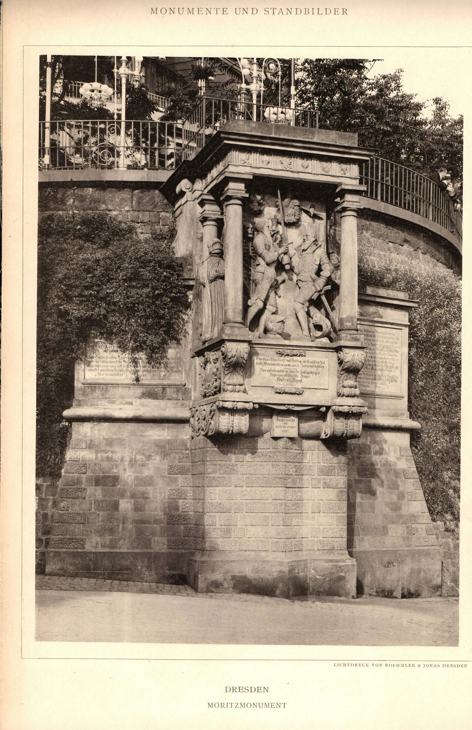 European Statues Monuments Prints Ca 1900 (1 of 1)