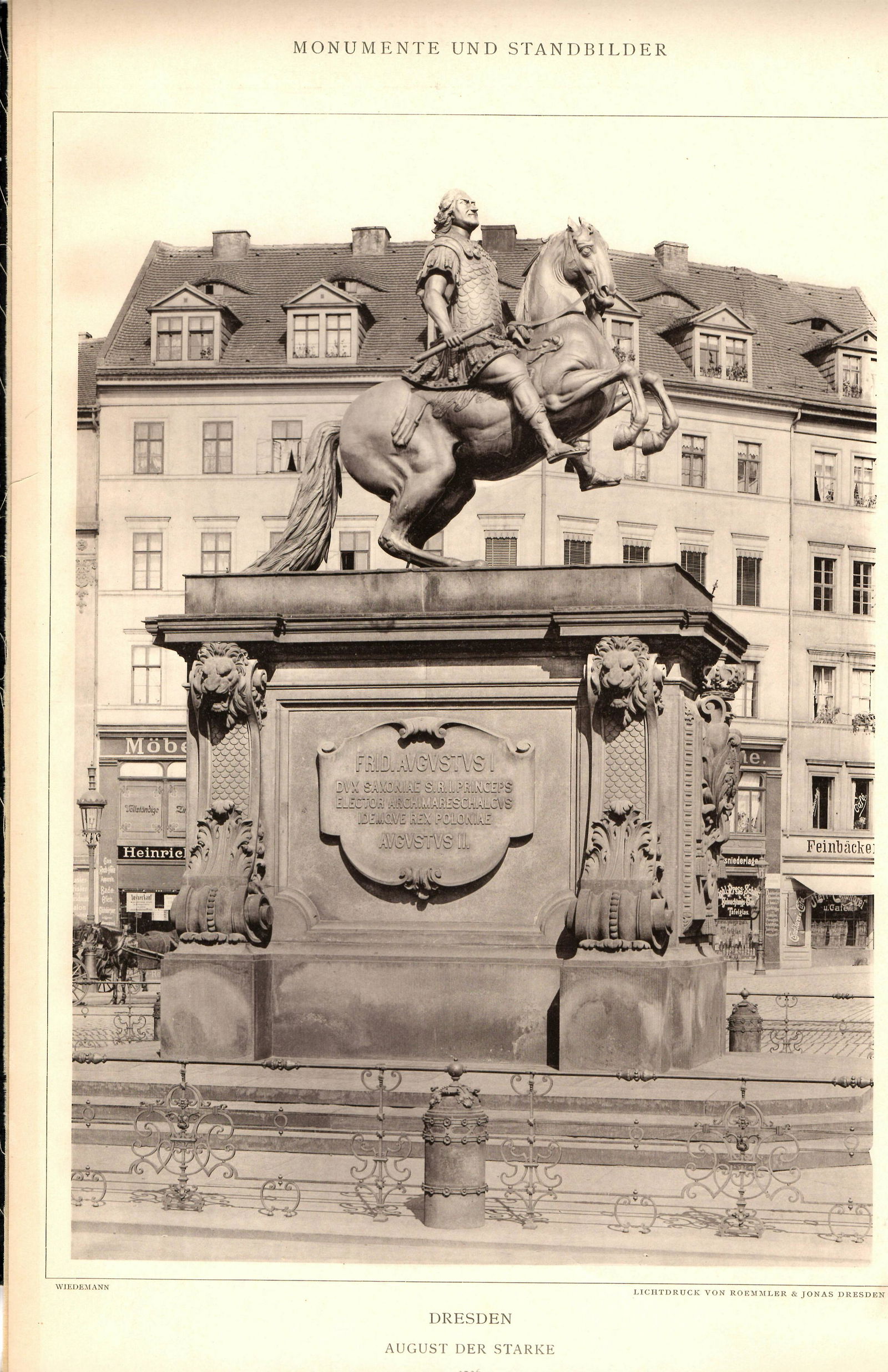 European Statues Monuments Prints Ca 1900 (1 of 1)