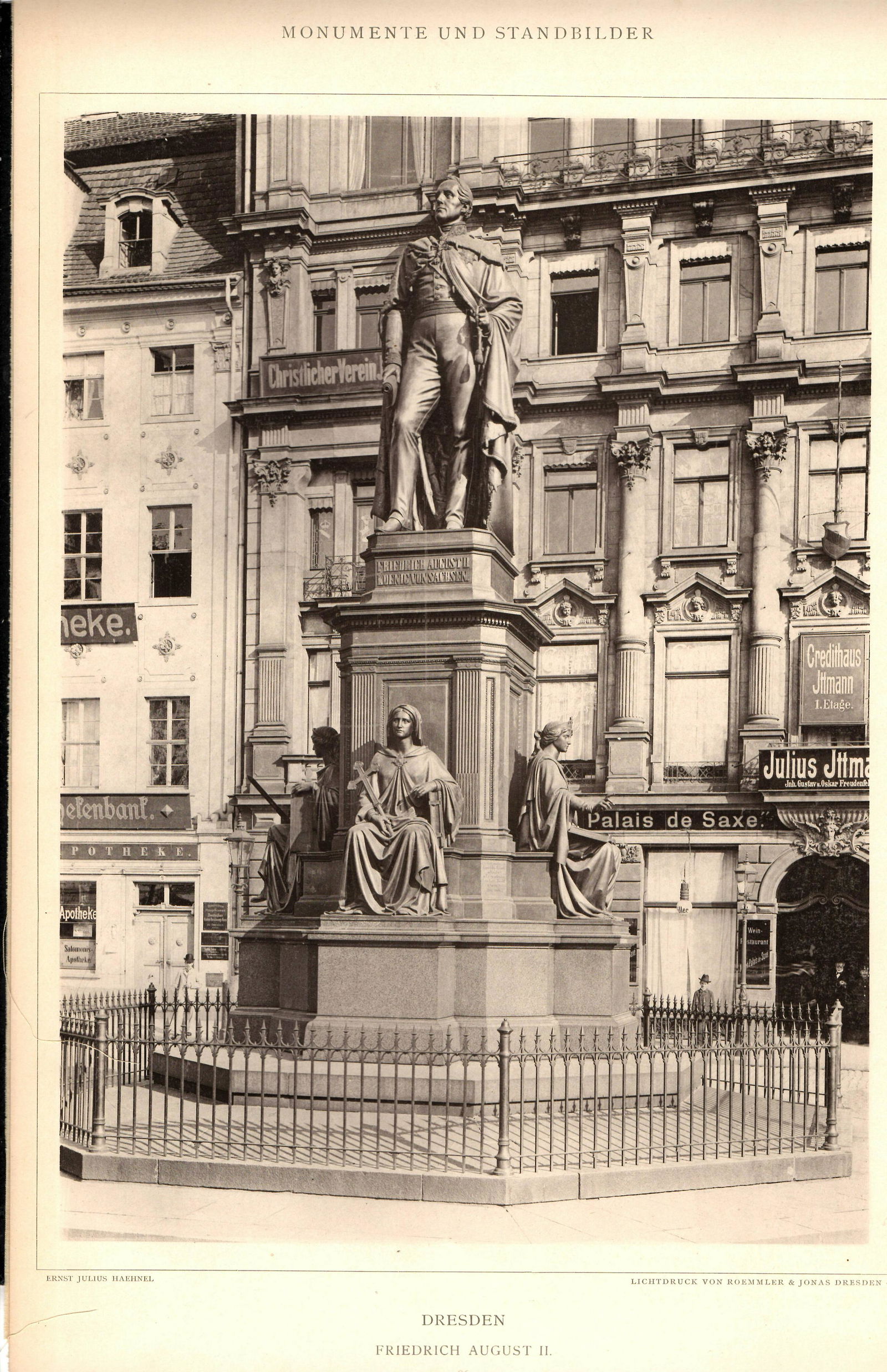 European Statues Monuments Prints Ca 1900 (1 of 1)