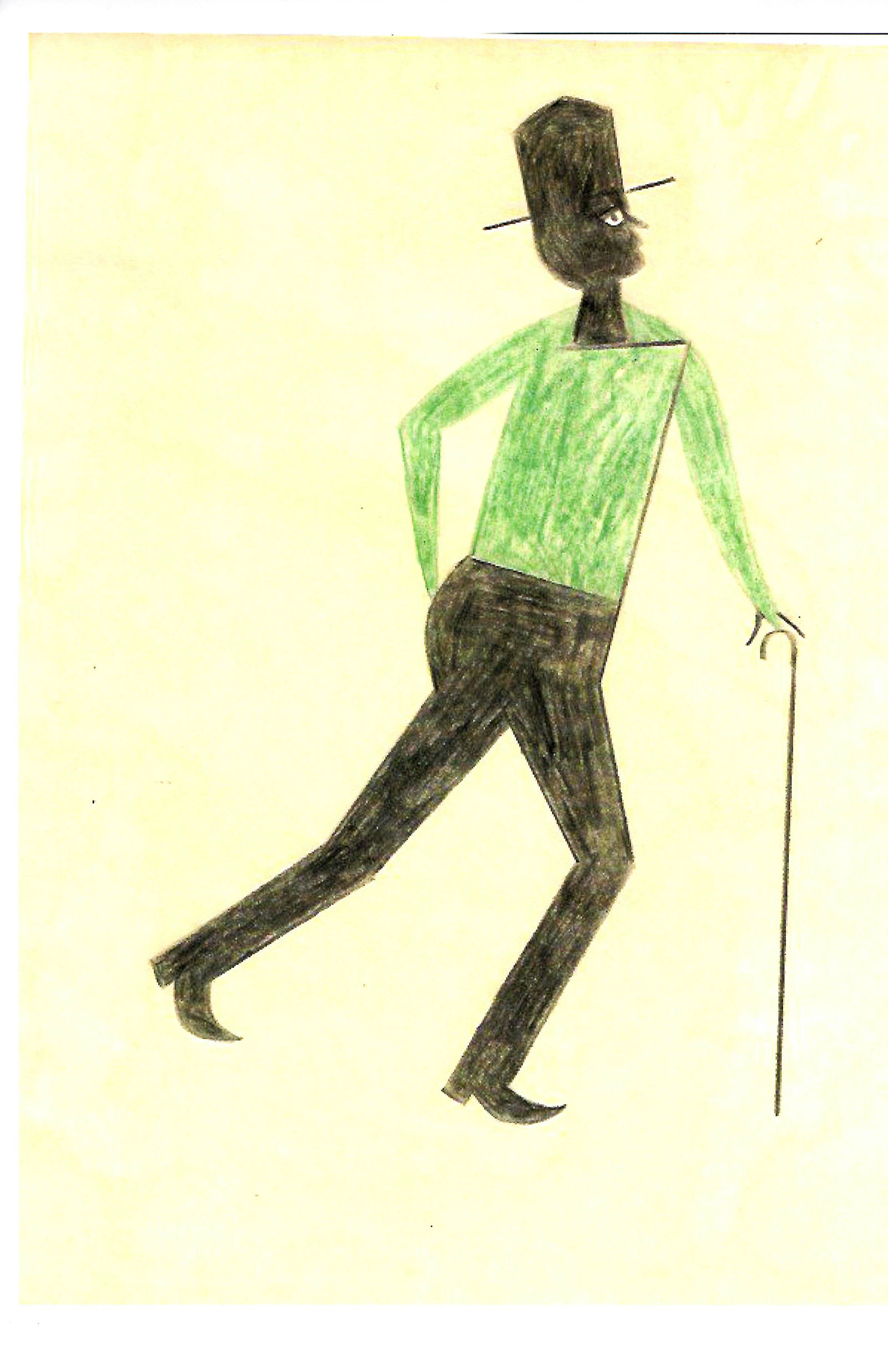 Bill Traylor Outsider Artist Print on Thick Paper.: Bill Traylor Outsider Artist Print on Thick Paper. Size: 17 x 11 inches.This work is being offered as-is, as in manner of or as style of the artist. William -Bill- Traylor (April 1, 1853ÃƒÂƒÃ‚�