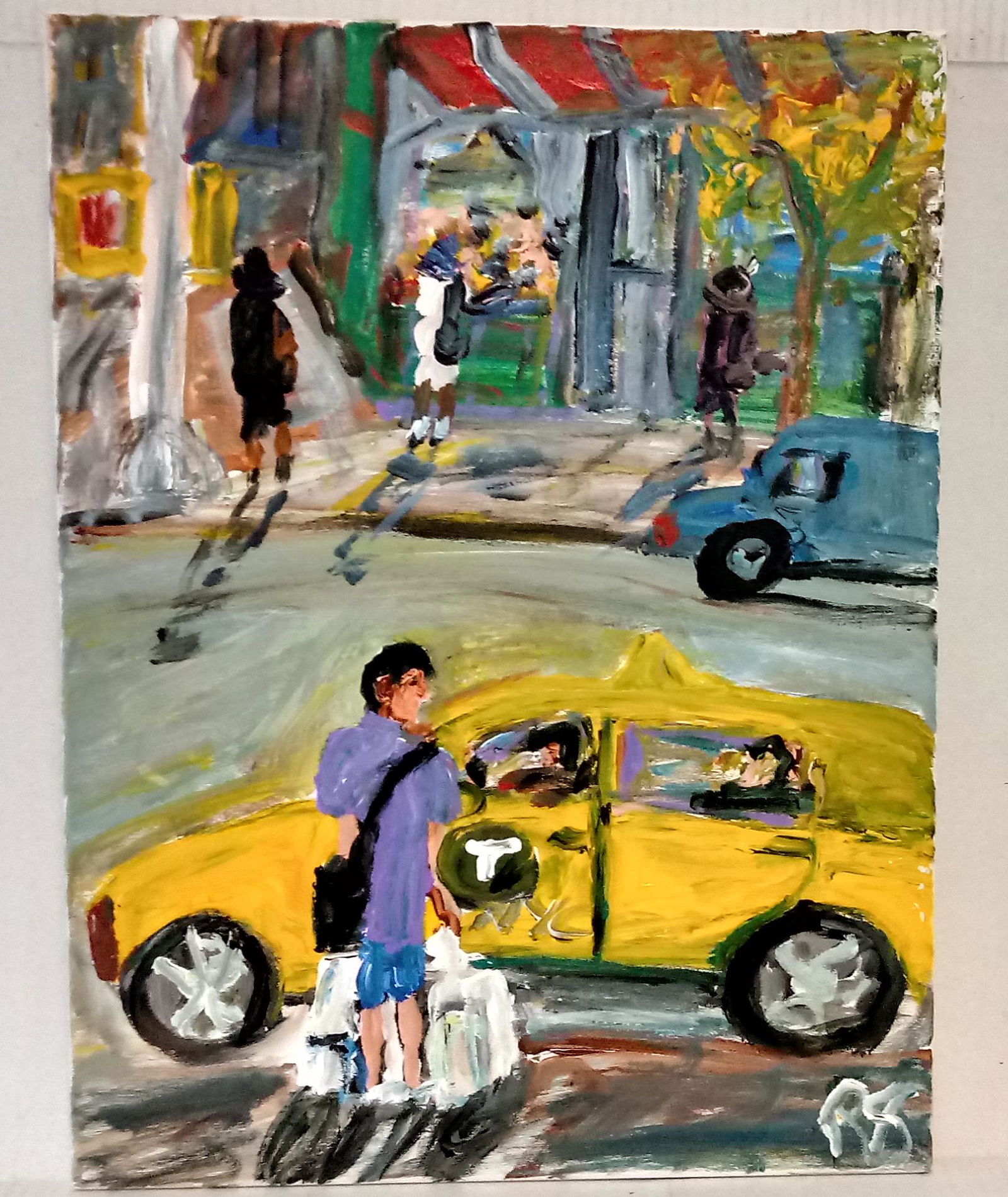 Robert Sunholm. NYC Modern Plain Air Abstract Painting (1 of 2)