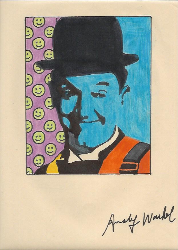 Signed Andy Warhol Mixed Media on Paper: Signed Andy Warhol Mixed Media on Paper. On verso stamp . Approx Size: 11 3/4 x 8 1/2 inches. Provenance: New York Collector. All lots that do not carry established documented provenance nor any past 