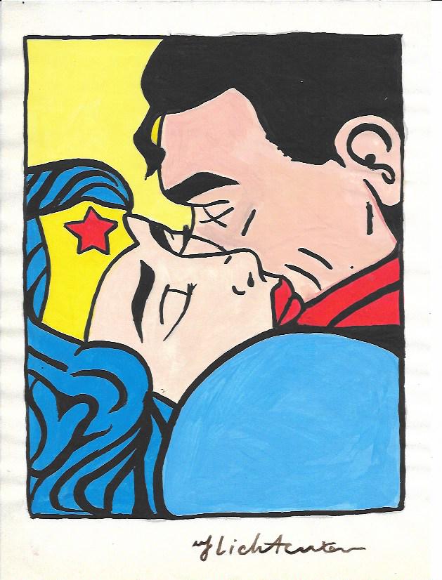 Roy Lichtenstein drawing on Paper: Roy Lichtenstein drawing on Paper Style of Artist .Size 11 1/2 x 8. Unframed. Provenance: Private Collector, NY. No Coa. Roy Fox Lichtenstein (October 27, 1923 - September 29, 1997) was an American po