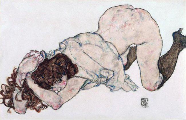 Egon Schiele Print ON PAPER . Provenance :NY Collector. (1 of 1)