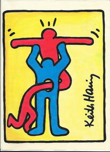 Keith Haring Mix Media Drawing Signed. New York