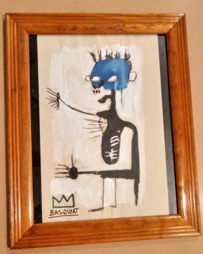 JMB SIGNED - BASQUIAT - Drawing /Framed (1 of 3)