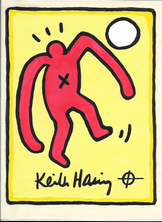 Keith Haring Mix Media Drawing Signed.Private: Keith Haring Mix Media Drawing Signed.Private Collection. Keith Allen Haring (May 4, 1958. February 16, 1990) was an American artist whose pop art and graffiti-like work grew out of the New York City