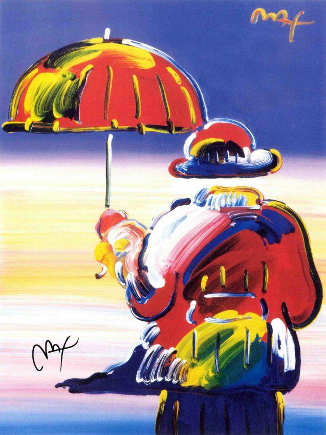 PETER MAX POSTER- UMBRELLA MAN (1 of 1)