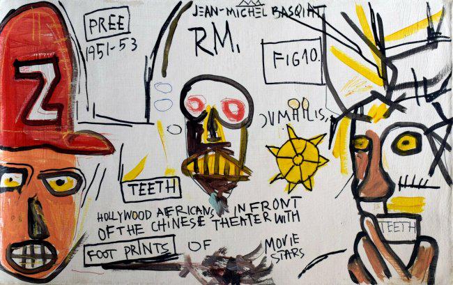 Signed Jean-Michel Basquiat , Modern Old 20th Century (1 of 4)