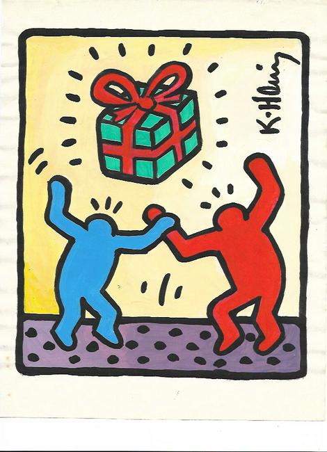 Keith Haring (American, 1958 -1990) - Mixed Media (1 of 2)