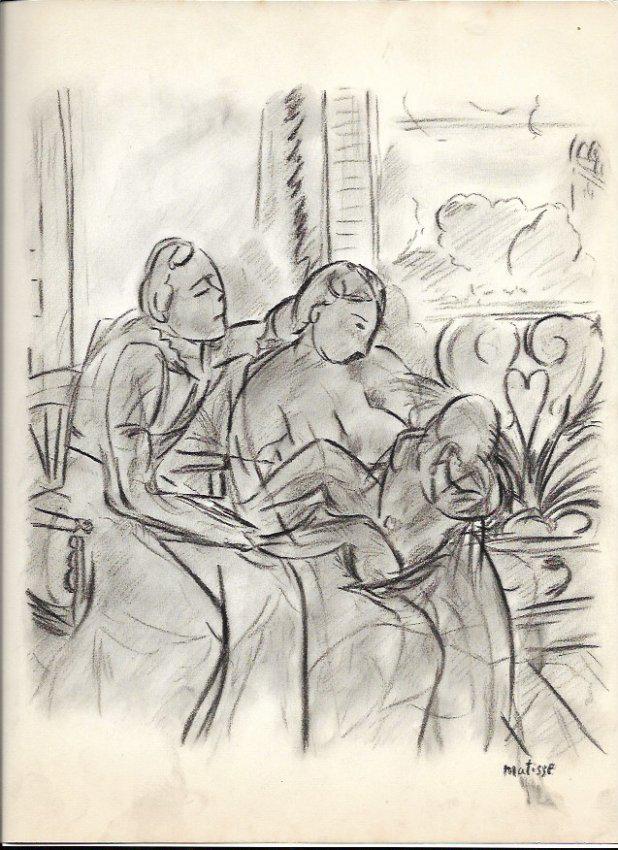 HENRI MATISSE Drawing on Paper SIGNED.: HENRI MATISSE Drawing on Paper SIGNED. The Drawing has no certificate of authenticity. Size: 12 x 8 inches. Good Condition. See Photo