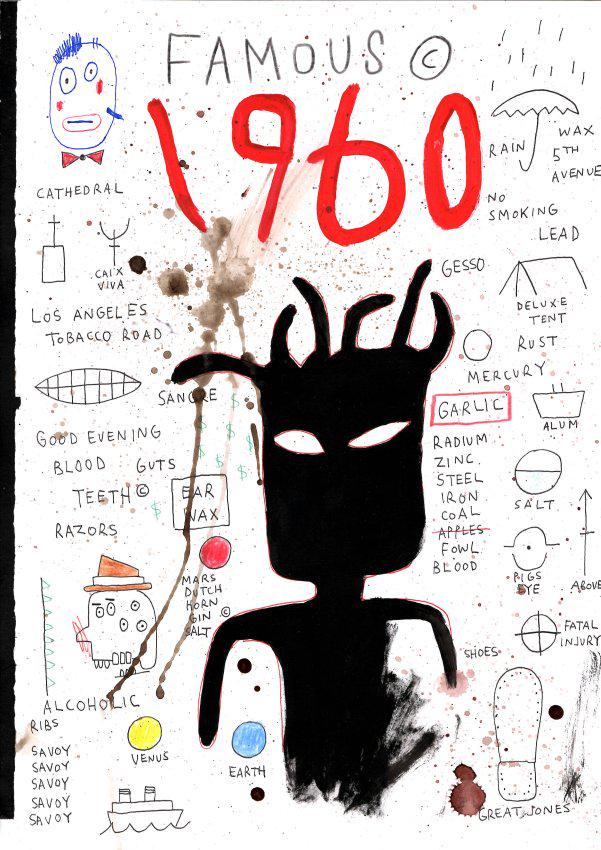 Jean-Michel Basquiat Expressionism Painting Drawing (1 of 1)