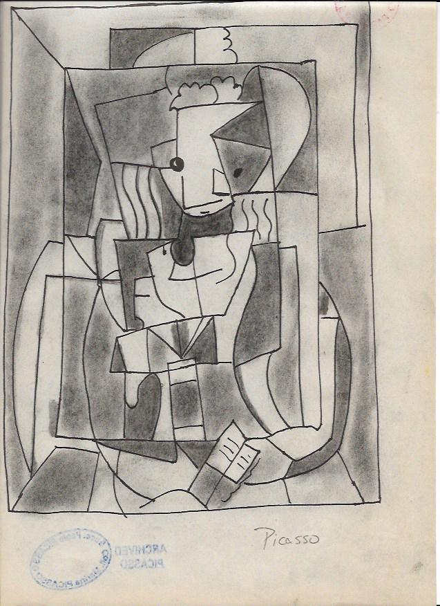 Pablo Picasso charcoal Drawing on Paper: Pablo Picasso charcoal Drawing on Paper. Approx Size: 11 3/4 x 8 1/2 inches. NY Collector. No Coa or Documents .Sold as is to the manner or style of the artist, Good Condition, See photos