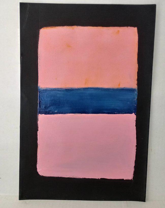 Mark Rothko Mixed Media on Paper: Mark Rothko Mixed Media on Paper. Approx Size: 12 x 8 inches. Stamp signed on verso. NY Collector.Sold as is to the manner or style of the artist, Good Condition, See photos.Mark Rothko, born Markus Y