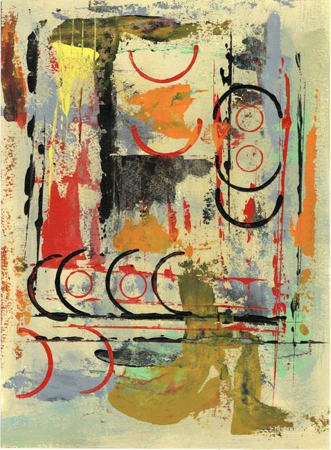 Contemporary Original Abstract Hand Painting signed , (1 of 2)