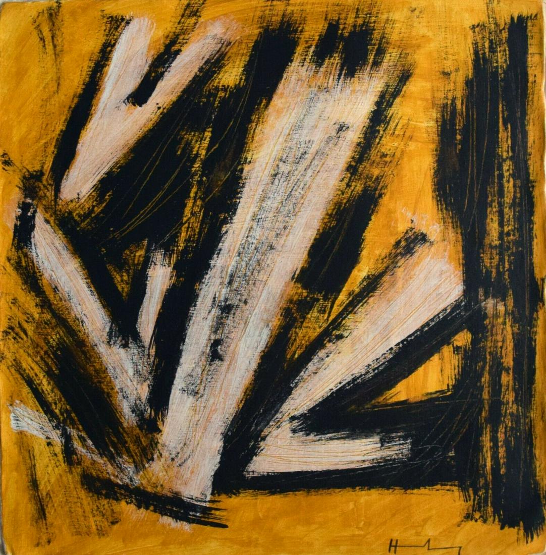 Abstract Painting Signed Hans (Hartung), Modern Art (1 of 4)