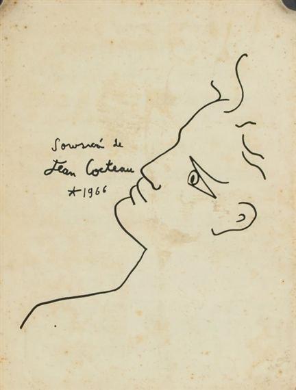 Jean Cocteau Ink Drawing on Paper (1 of 1)