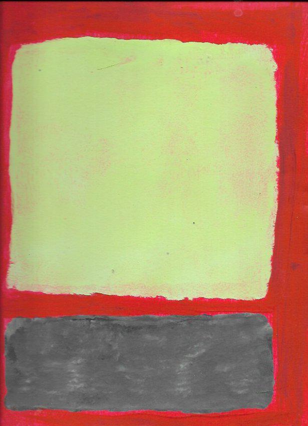 Mark Rothko Mixed Media on Paper.: Mark Rothko Mixed Media on Paper. Approx Size: 12 x 8 inches. Stamp signed on verso. NY Collector.Sold as is to the manner or style of the artist, Good Condition, See photos.Mark Rothko, born Markus Y