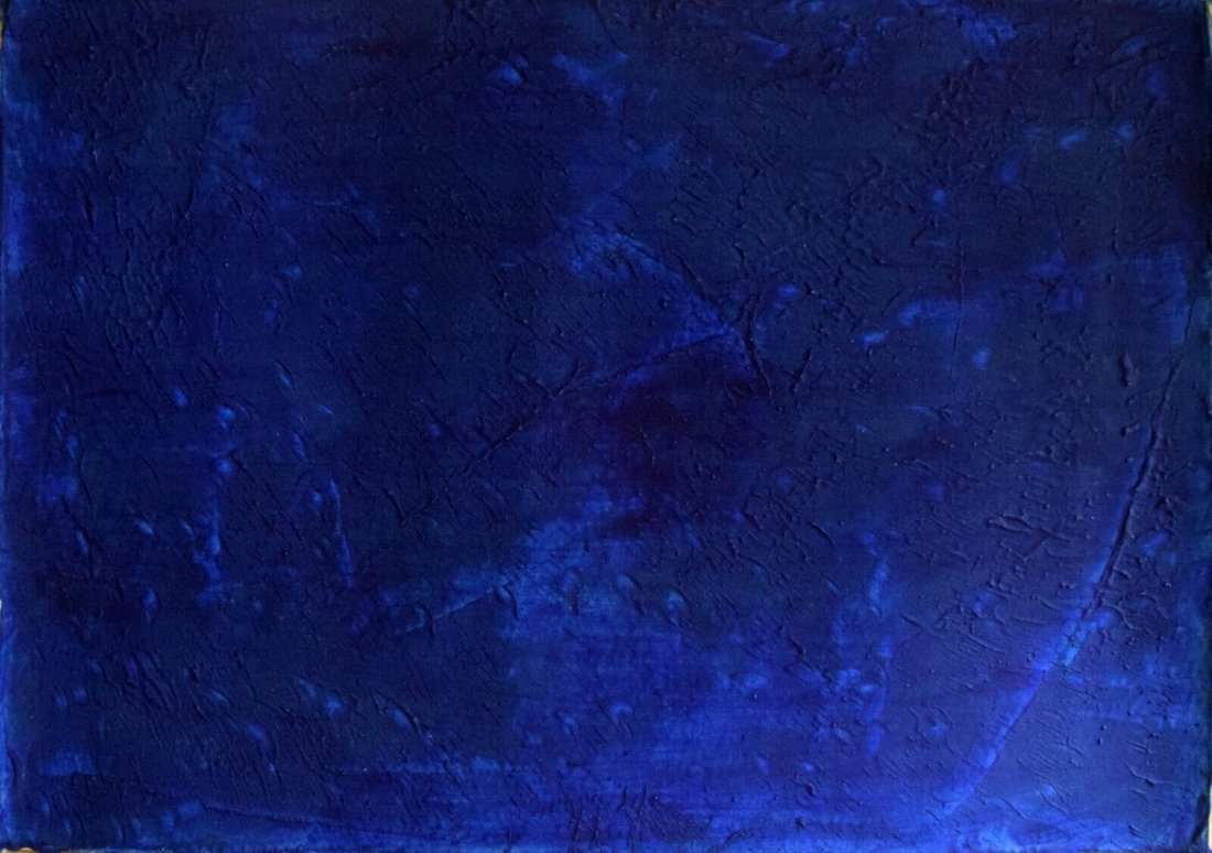 Abstract Painting Canvas Signed Yves Klein, Modern Old 20th (1 of 4)
