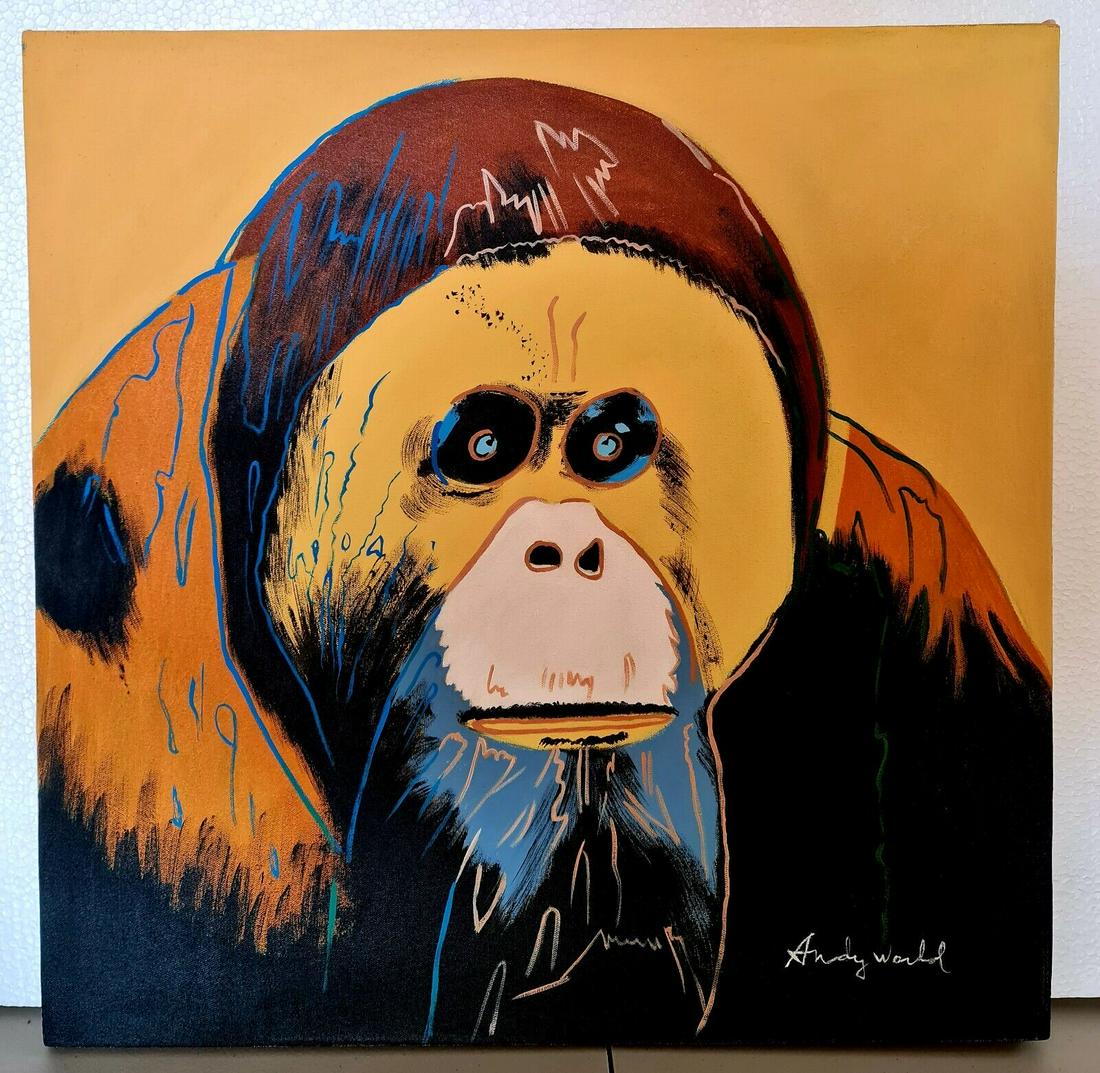 Andy Warhol OIL ON CANVAS SIGNED (1 of 8)