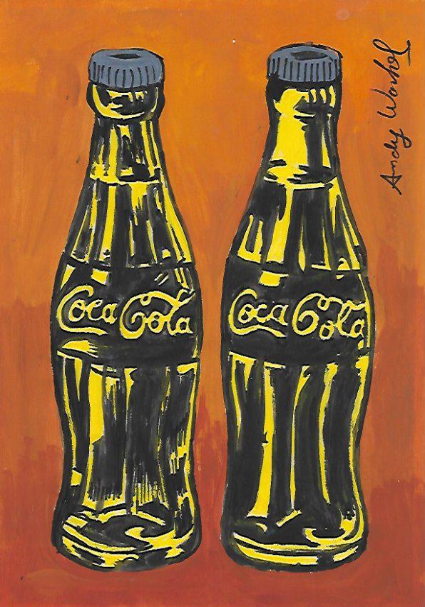 Signed Andy Warhol Mixed Media on Paper (1 of 2)