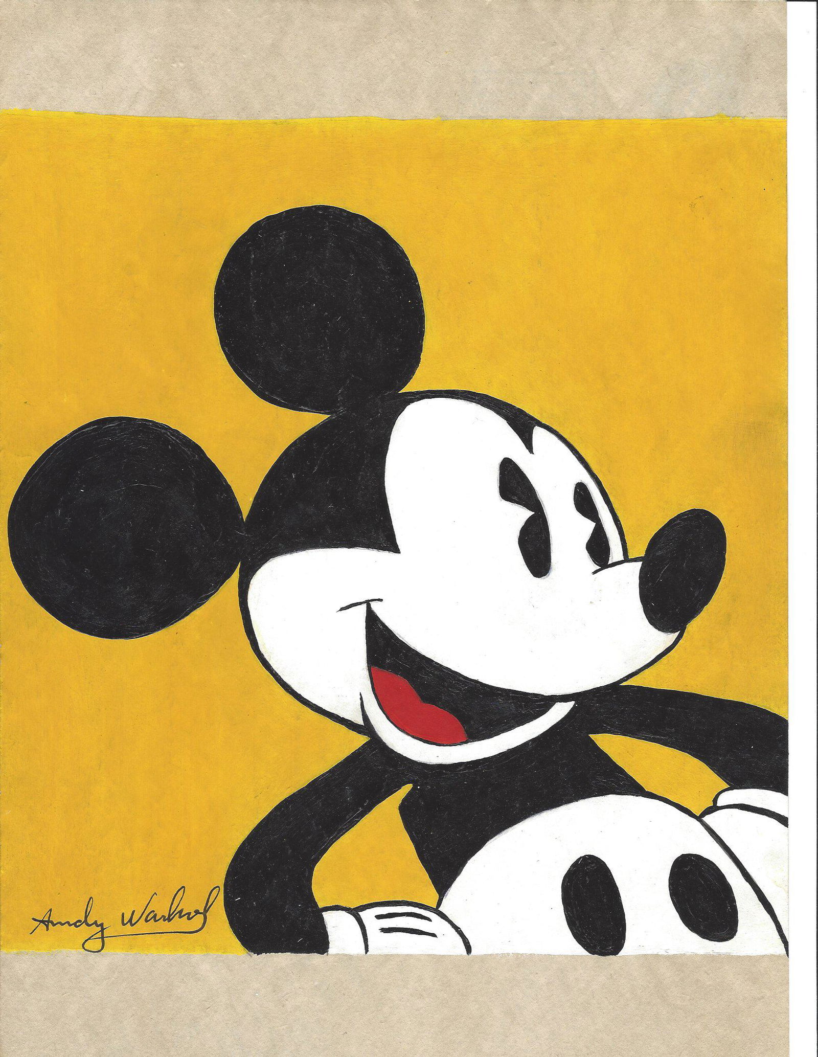 Andy Warhol Mixed Media on Paper (1 of 2)