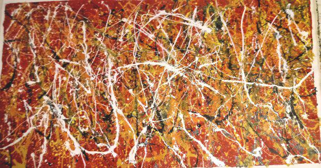 XL Jackson Pollack Painting on Canvas (1 of 2)