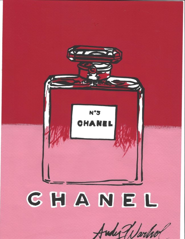 Signed Andy Warhol Mixed Media on Paper. (1 of 2)