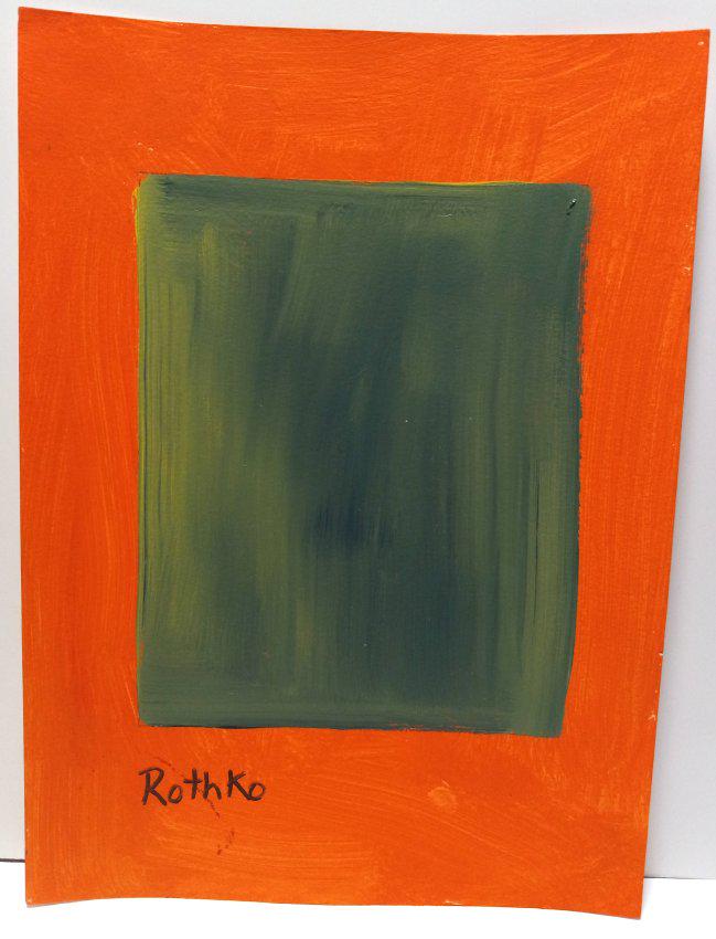 Mark Rothko Mixed Media on Paper. (1 of 2)