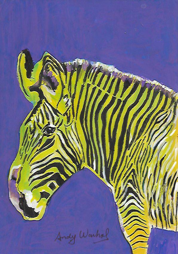 Signed Andy Warhol Mixed Media on Paper (1 of 2)