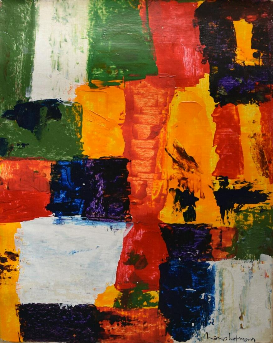 Abstract Painting Canvas Signed Hans Hofmann, Modern Old 20th (1 of 4)