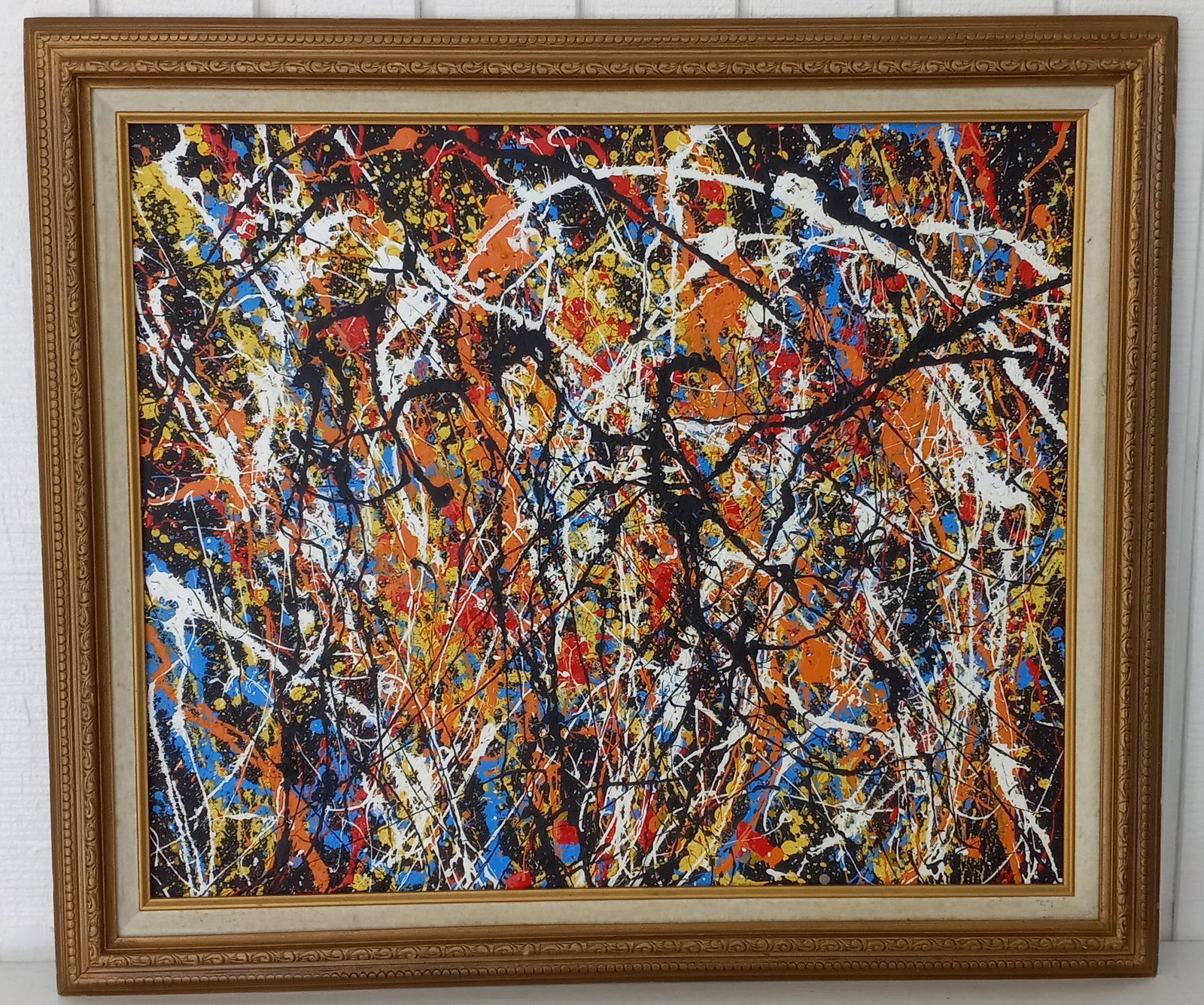 Jackson Pollock Abstract Painting on Canvas (1 of 4)