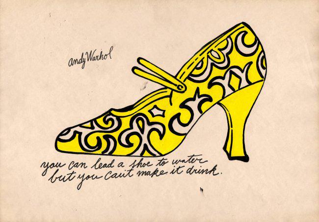 Signed Andy Warhol Mixed Media on Paper: Signed Andy Warhol Mixed Media on Paper. On verso, also stamp inscribed Authorized by the Andy Warhol Foundation. Approx Size: 11 3/4 x 8 1/2 inches. Provenance:Private Collector. This item has limite