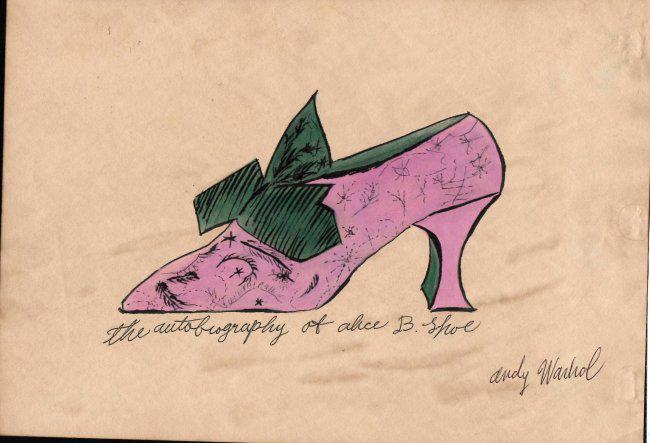 Signed Andy Warhol Mixed Media on Paper: Signed Andy Warhol Mixed Media on Paper. On verso, also stamp inscribed Authorized by the Andy Warhol Foundation. Approx Size: 11 3/4 x 8 1/2 inches. Provenance:Private Collector. This item has limite